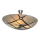 Mid-century design glass pendant by Napako, Czechoslovakia, 1970s.