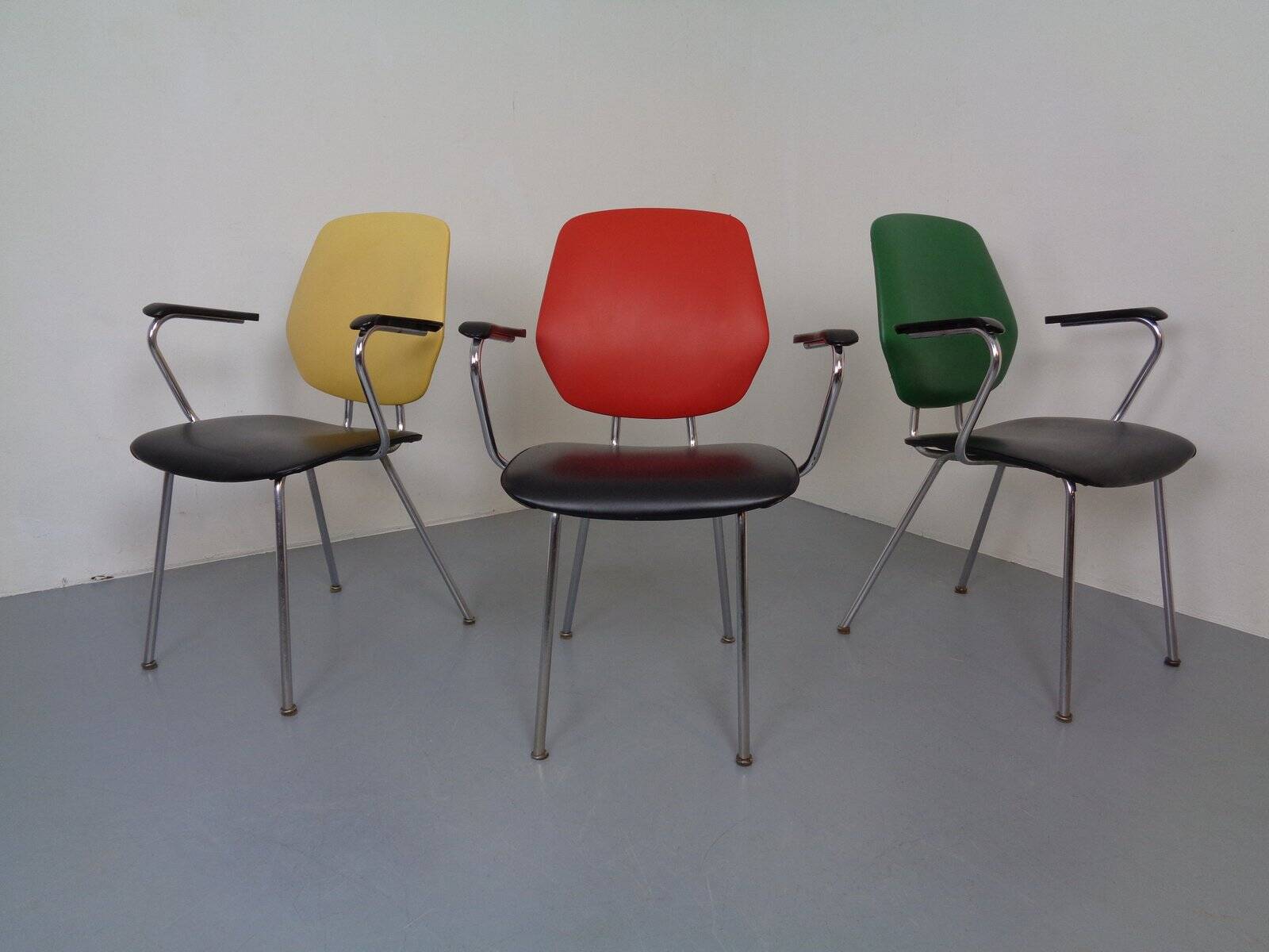 Mid-Century Armchairs from Drabert, 1960s, Set of 3