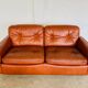 Vintage Danish mid-century cognac leather 2-seater sofa by Sigurd Resell