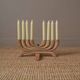 Handcrafted mango wood chandelier, Scandinavian style