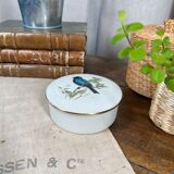 Round porcelain box "bird"