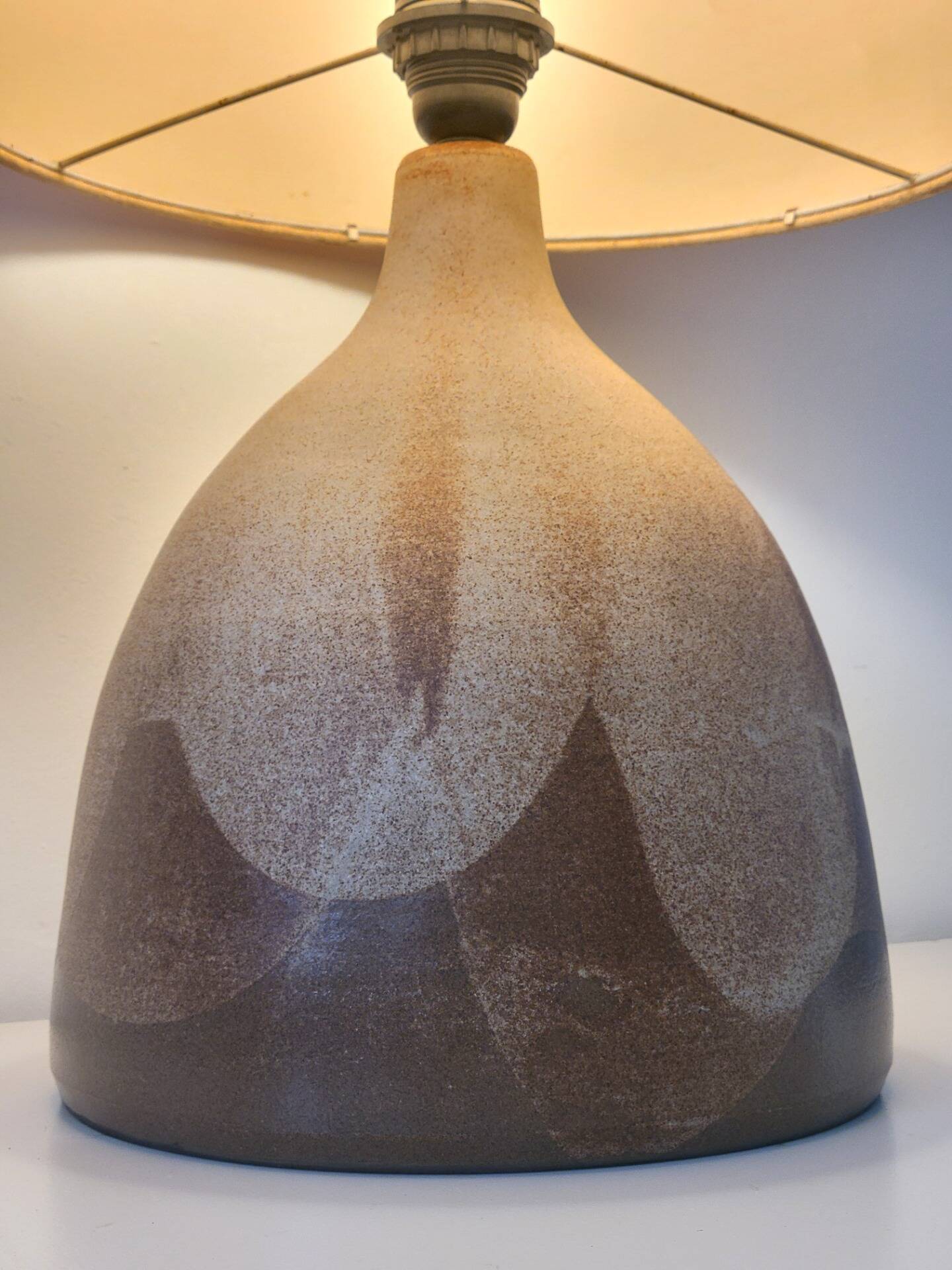 Large ceramic table lamp by Krosselbach, Germany