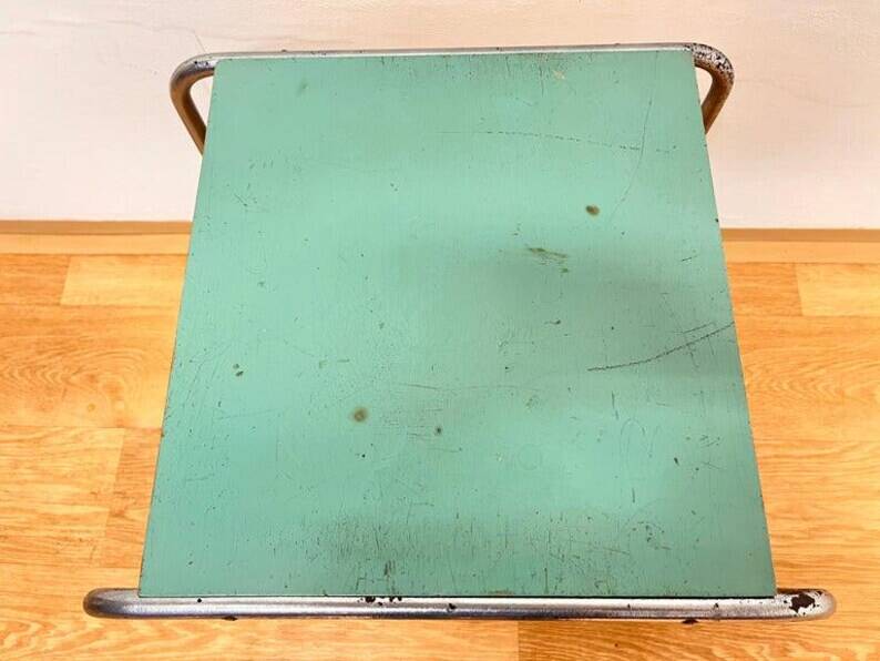 Rare Bauhaus chrome Nesting Table B9, Marcel Breuer-1930s