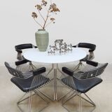 Vintage design Delta dining set table & chairs Rudi Verelst Novalux