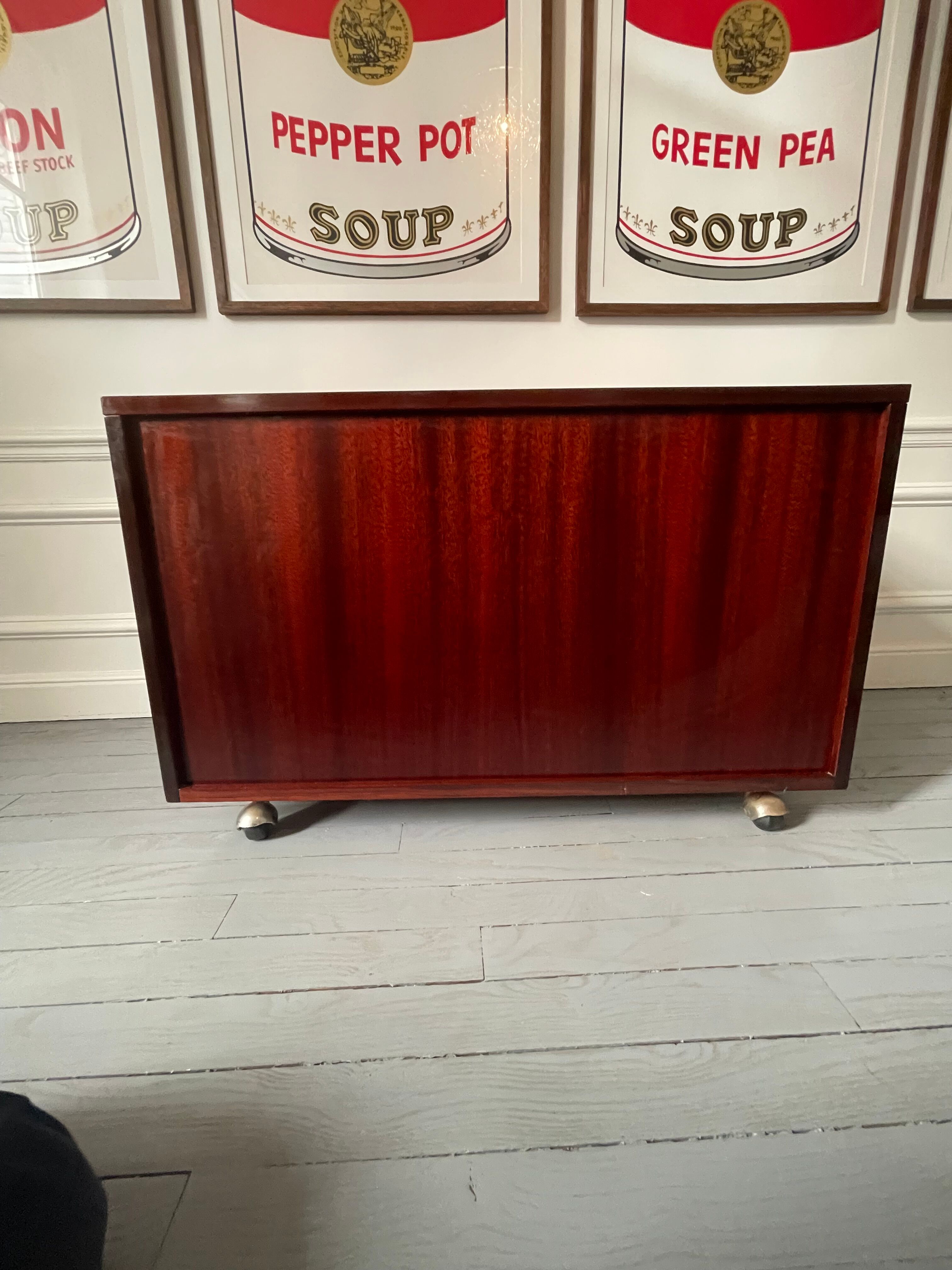 Georges Nelson storage unit on wheels by Mobilier International