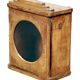 Wall display case - old burmese teak clock box