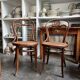 2 Thonet chairs no. 31 in bent beech and caning