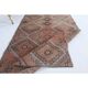 1970s Turkish Hand-Knotted Wool Cotton Red Runner 101x320