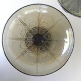 Pair of tazza glass compote cups, circa 1950 - 1970