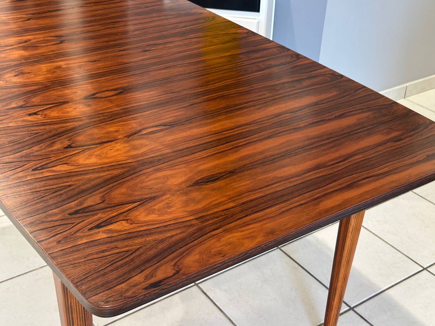 Table extensible en palissandre de style scandinave, 1970