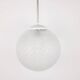Vintage Mid Century Modern round glass pendant light