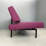 Gijs Van Der Sluis Eggplant colored Sleeper Sofa Daybed & Lounge Chair set
