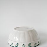 Digoin Sarreguemines green salad bowl, Avila model, 1940