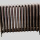 Radiateur ancien a lames fleuries en fonte de fer XX siècle