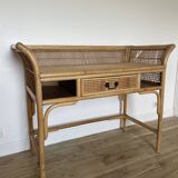 Bamboo and rattan desk