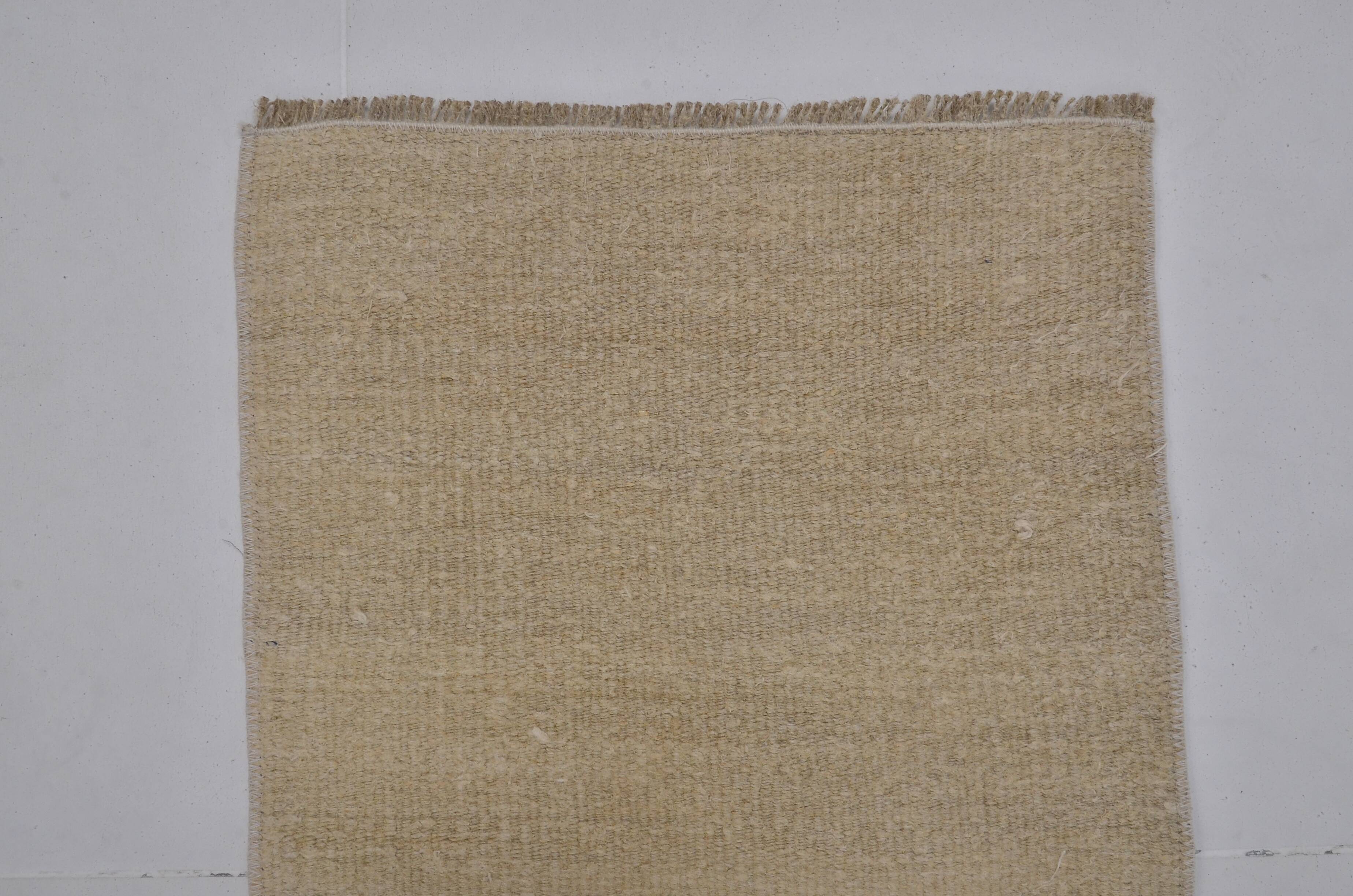 Off White Anatolian Hemp Kilim sku 3928
