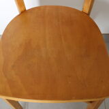 Light beech bistro chair 1950
