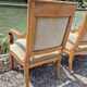 Paire de fauteuils à crosse Empire Restauration 1900s