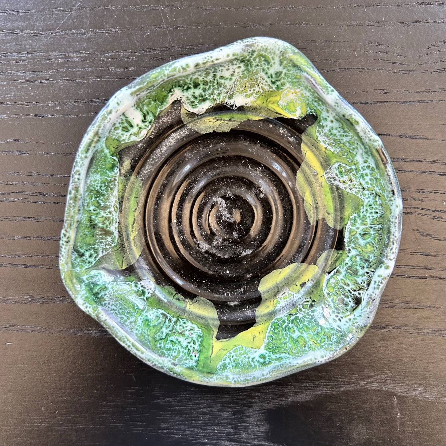 Green bowl, unique piece