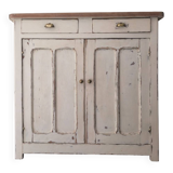 Distressed white buffet Parisian