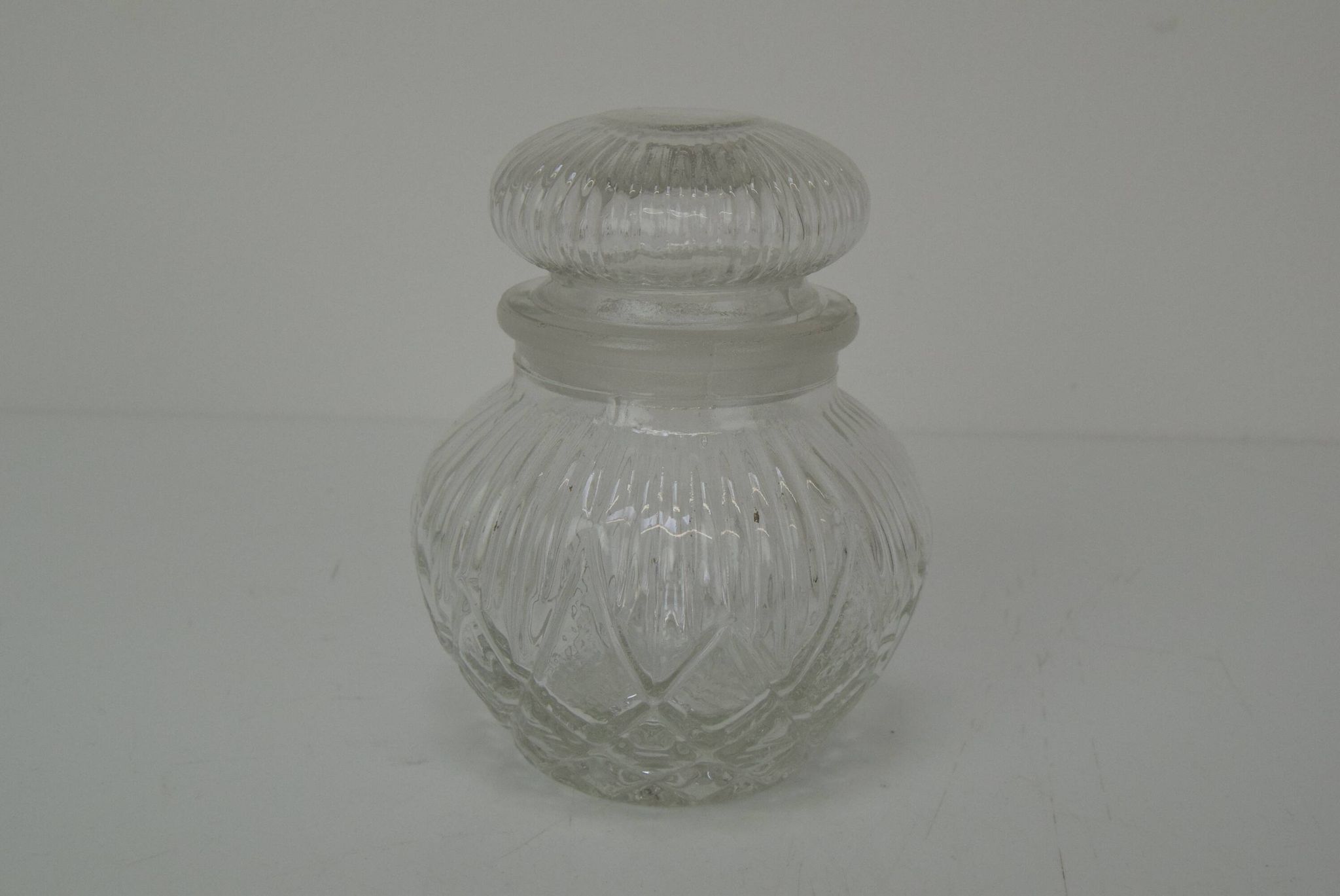 Mid-century Crystal Glass Can,1950's.