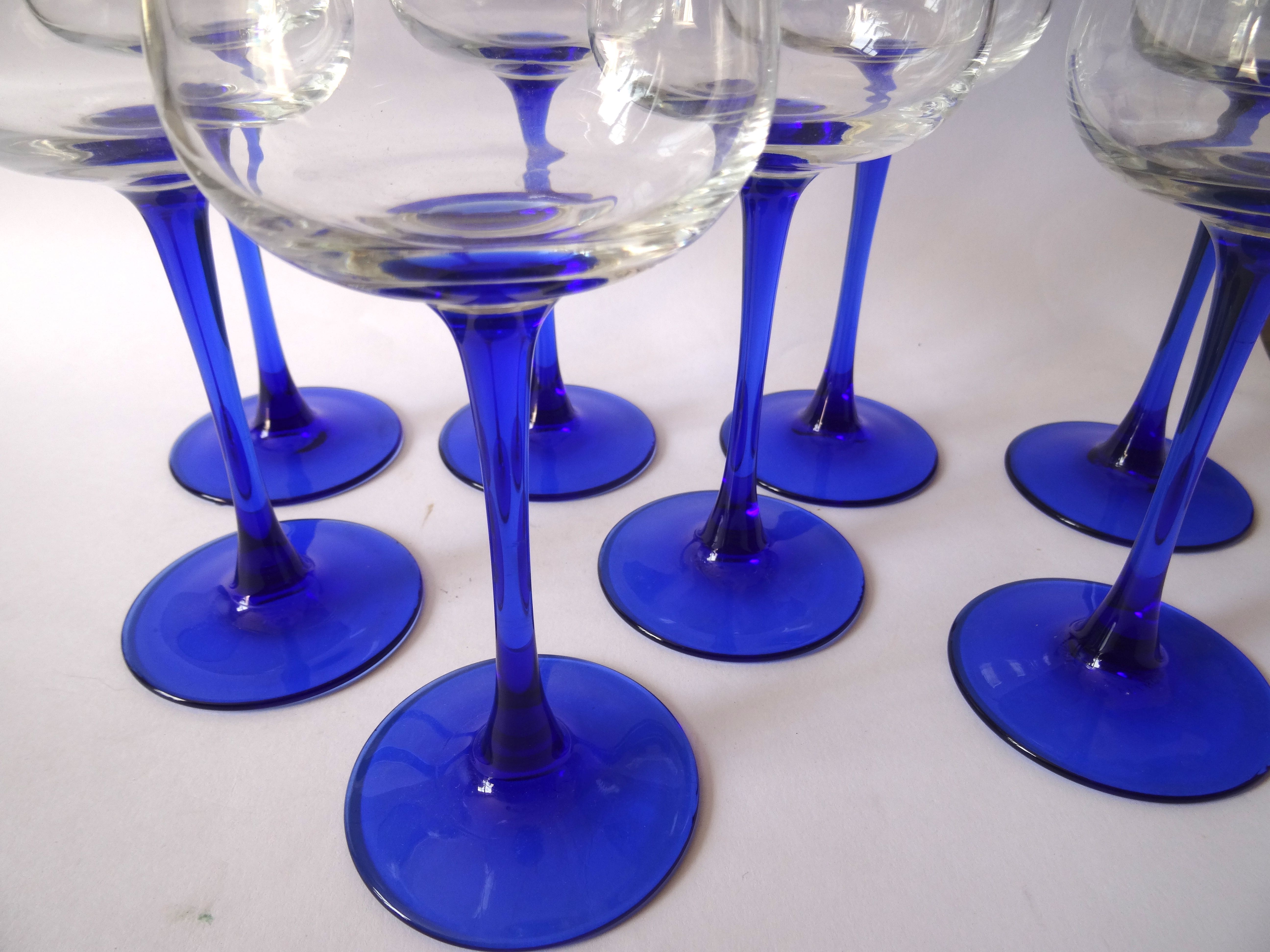 Blue balloon foot glasses