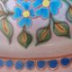 Oval ceramic dish Signed