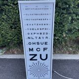 Vintage lamp optometric luminous scale Monoyer vintage lamp