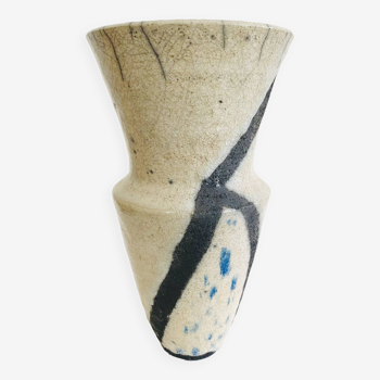 Ceramic vase, raku