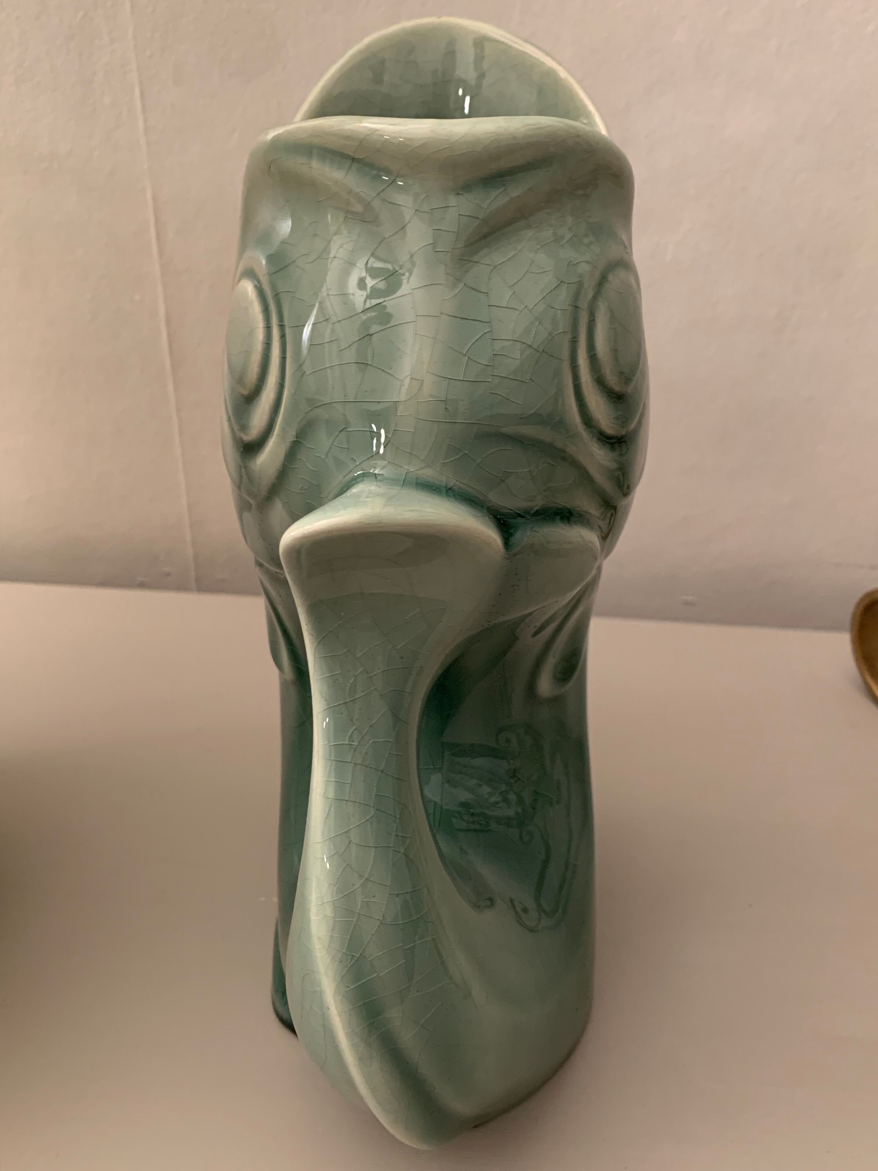 Ceramic fish vase