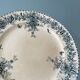 Set of 8 flat plates 19th century Terre de Fer, “Stella” Onnaing earthenware