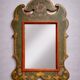 Louis XV Baroque style decorative painted mirror / 20th century