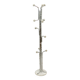 Vintage Standing Coat Rack Chrome Marble Space Age 166cm