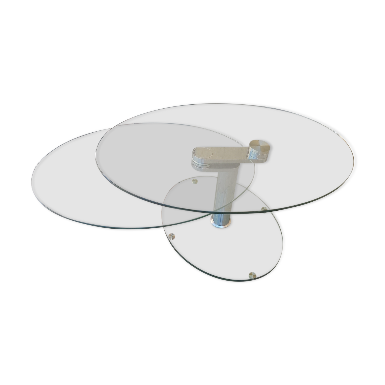 Table basse articulée en verre