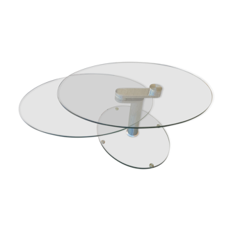 Table basse articulée en verre