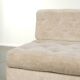 Vintage fabric armchair with great seating comfort and pleasant appearance