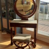 mahogany and marble empire dressing table