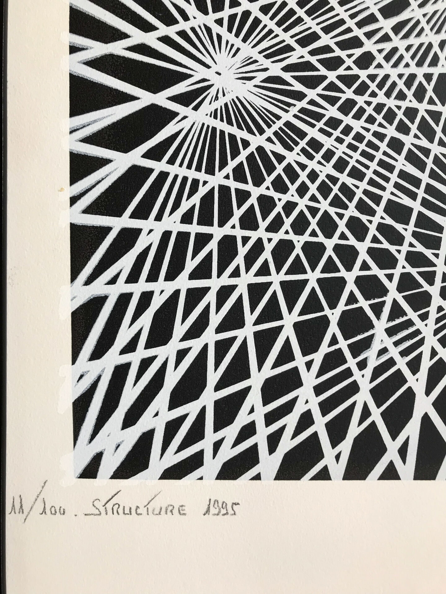 Kinetic Art. Signed and framed lithograph by C. du PLESSIS.