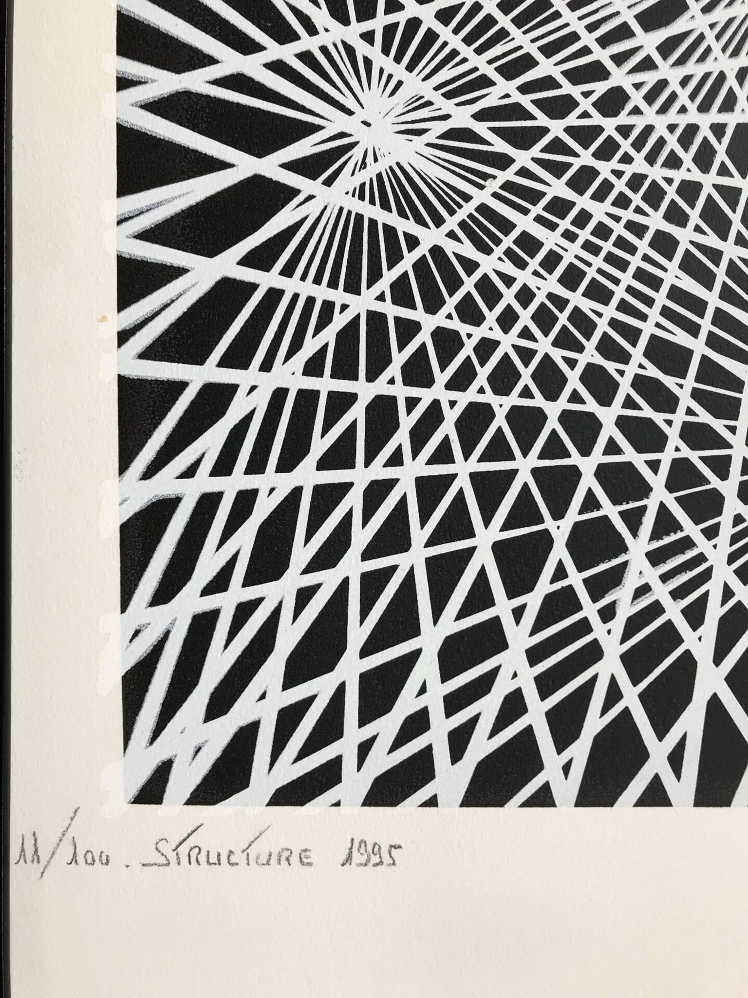 Kinetic Art. Signed and framed lithograph by C. du PLESSIS.