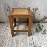 Solid elm stool Maison Regain