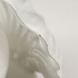 Ceramic lamp shell vintage white manises Spain 70s