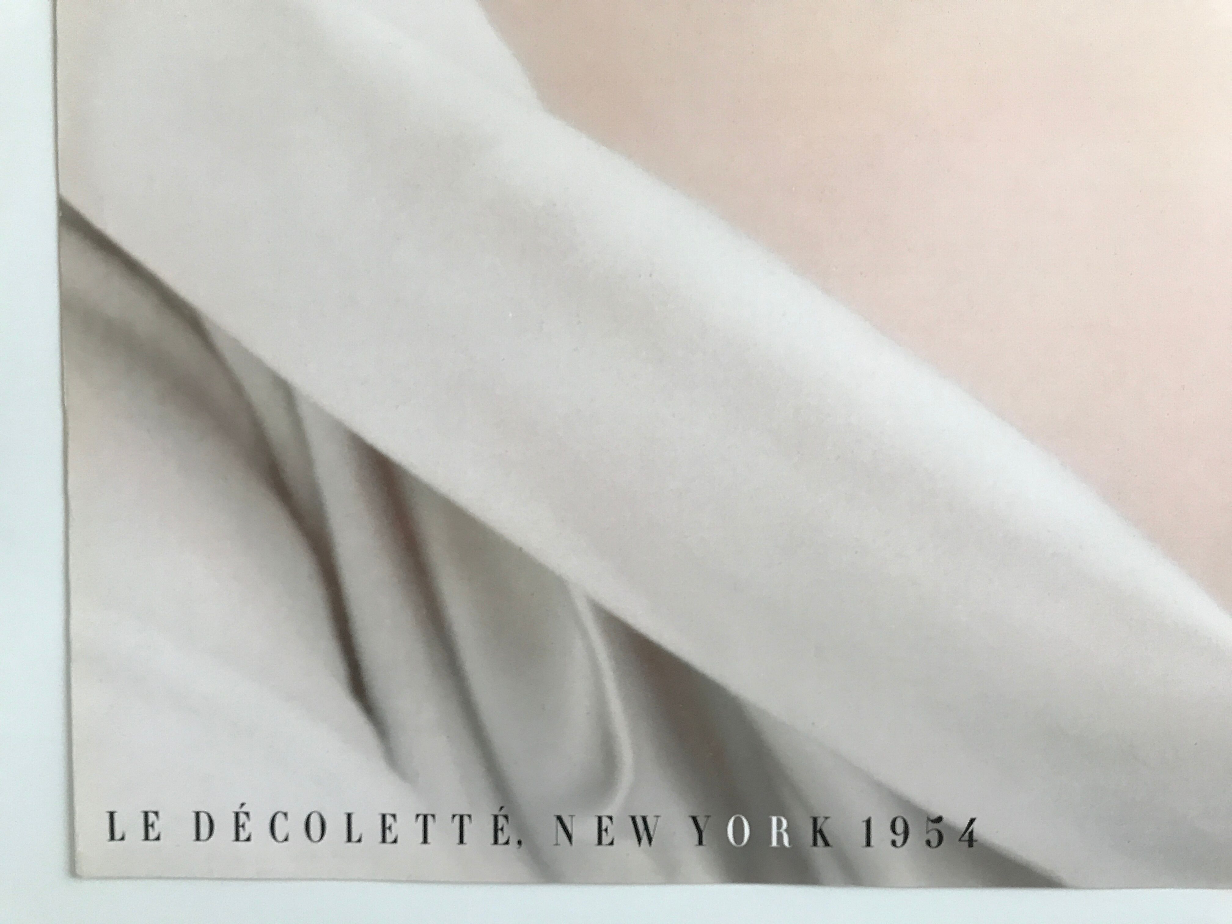 Erwin BLUMENFELD, Le décolleté, circa 1980. Vintage color poster