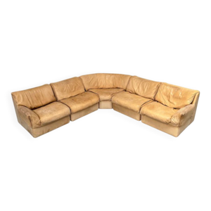 Canapé lounge en cuir - modulaire