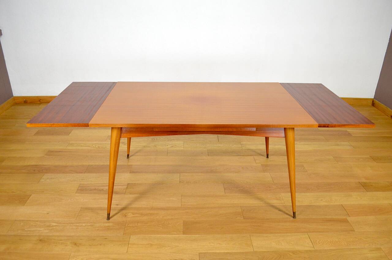 Vintage Mahogany Table French Work 1960