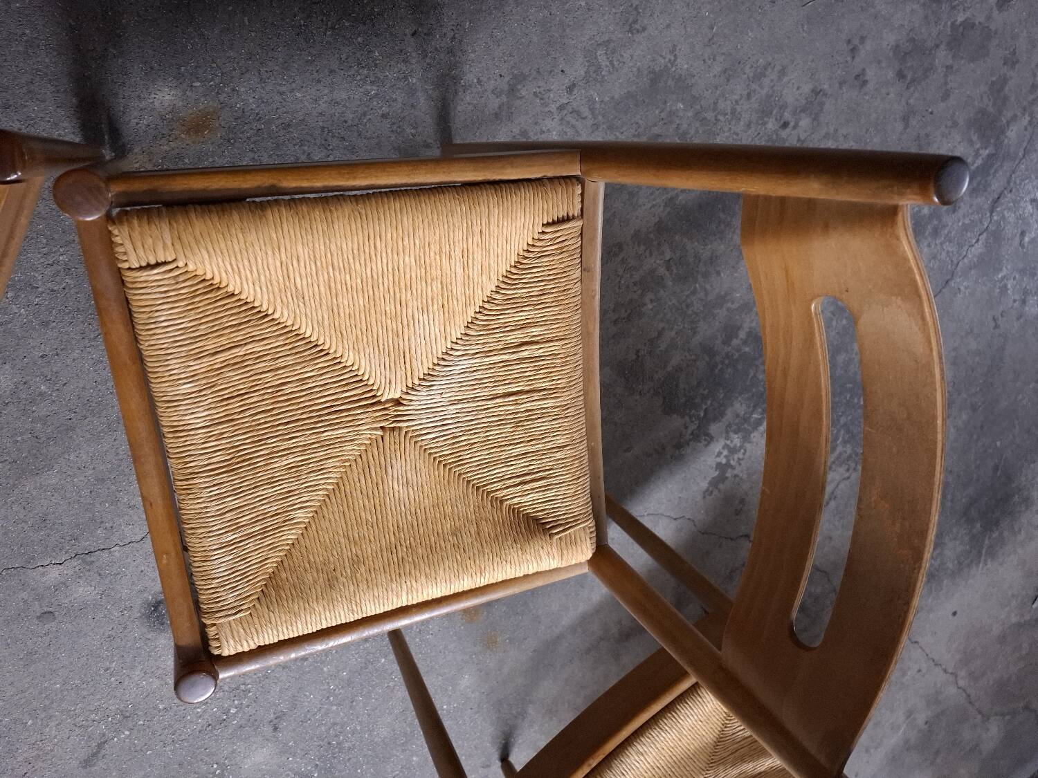 Set of 4 Dal Vera design chairs, Italy, 60s, 70s
