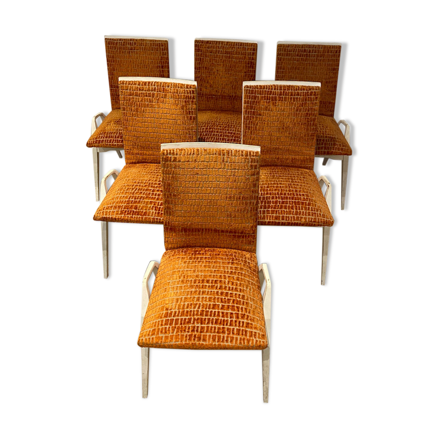 Set of 6 vintage wooden chairs