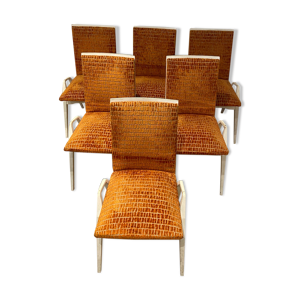 set de 6 chaises en bois