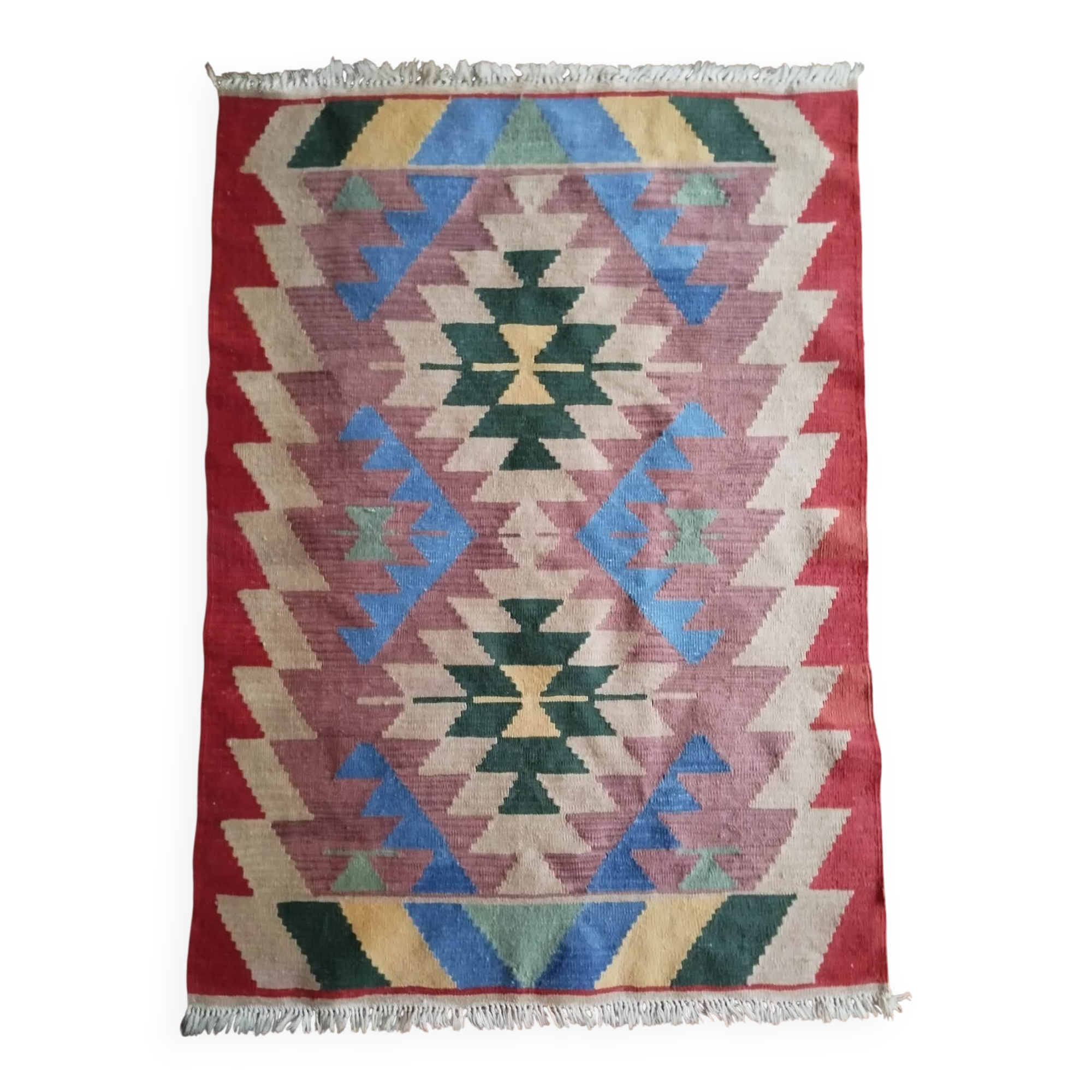 Handmade Persian Qashqai rug 165x115cm