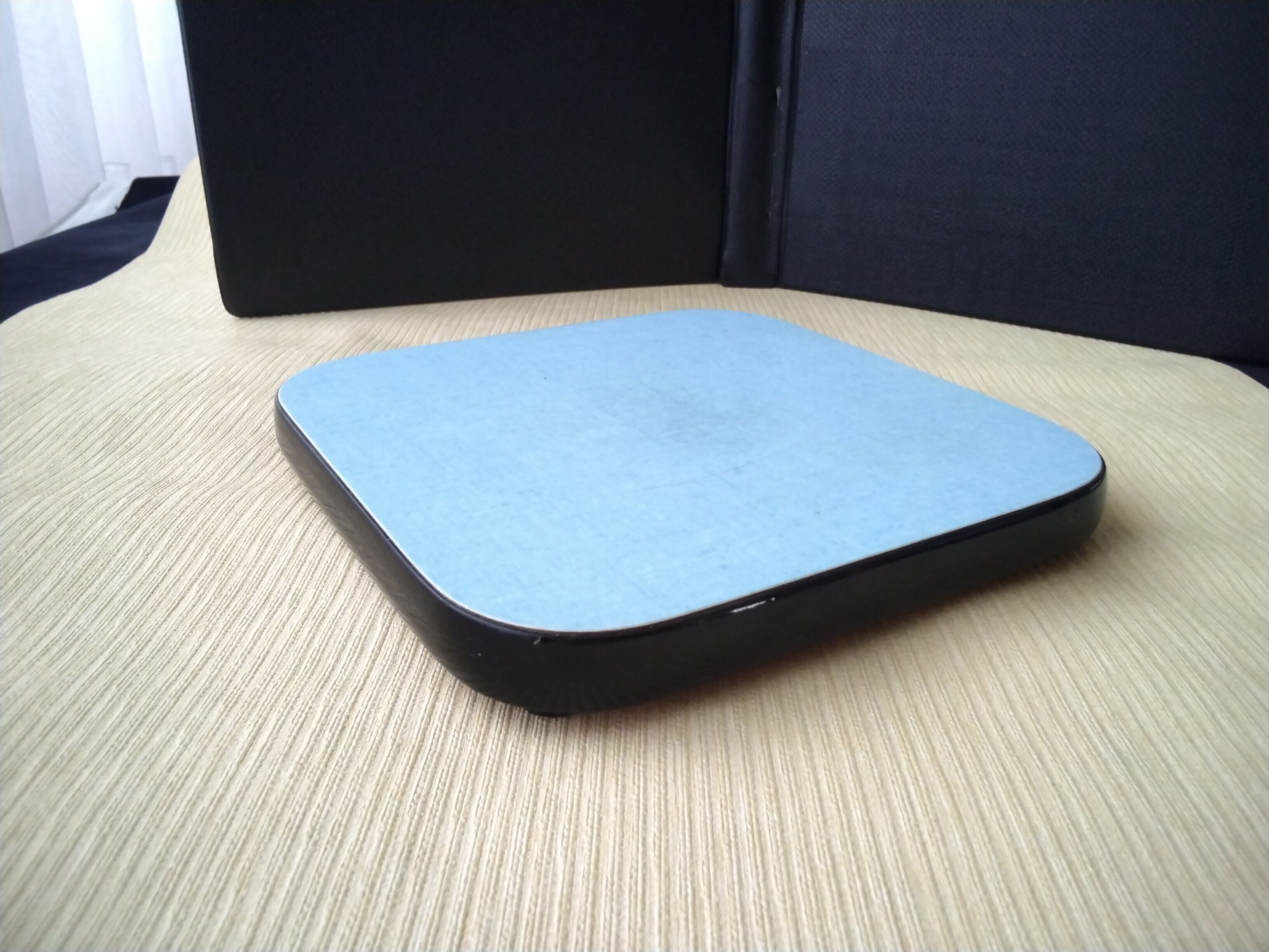 Vintage trifle in blue Formica