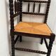 Corner chair wood turned vintage years 50-60